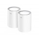 Cudy M3000 2-PACK sistema Wi-Fi Mesh (Wi-Fi en malla) Doble banda (2,4 GHz / 5 GHz) Wi-Fi 6 (802.11ax) Gris, Blanco 1 Interno